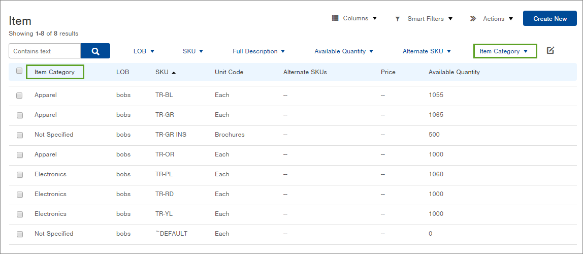 Manage Values for Classifying Items Infoplus Support